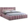 Image de Cleo - Lit Coffre Avec Led - 180x200 Cm - Sommier Inclus - En Velours - Rose