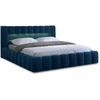 Image de Cleo - Lit Coffre Avec Led - 180x200 Cm - Sommier Inclus - En Velours - Bleu Canard
