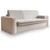 Image de Wilson - Canapé Droit 3 Places Convertible Avec Coffre En Tissu Et Tissu Texturé - Beige