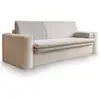 Image de Wilson - canapé droit 3 places convertible avec coffre en tissu et tissu texturé - best mobilier - beige WILSON