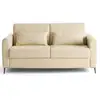 Image de Owen - canapé 3 places convertible express couchage quotidien 140 cm matelas 12 cm en simili - lisa design - beige OWEN