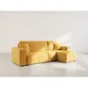 Image de Nicole - canapé dangle réversible 4 places convertible avec coffre en tissu - Jaune