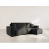 Image de Nicole - Canapé D'angle Réversible 4 Places Convertible Avec Coffre En Tissu - Gris Anthracite