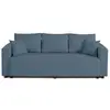 Image de Regala - canapé 3 places - convertible avec coffre - en tissu - best mobilier - bleu ardoise REGALA