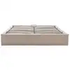Image de Isa - lit coffre - 160x200 cm - en velours côtelé - best mobilier - beige ISA