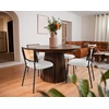 Image de Luciano - Lot De 2 Chaises Cannage - En Tissu Bouclette - Beige