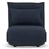 Image de Candice - banquette 1 place convertible clic-clac en velours côtelé - best mobilier - bleu nuit CANDICE