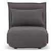 Image de Candice - banquette 1 place convertible clic-clac en velours côtelé - best mobilier - gris foncé CANDICE