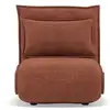 Image de Candice - banquette 1 place convertible clic-clac en velours côtelé - best mobilier - terracotta CANDICE