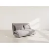 Image de Candice - Banquette 2 places convertible clic-clac en velours côtelé - Gris clair