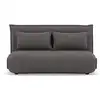 Image de Candice - banquette 2 places convertible clic-clac en velours côtelé - best mobilier - gris foncé CANDICE