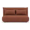Image de Candice - banquette 2 places convertible clic-clac en velours côtelé - best mobilier - terracotta CANDICE