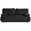 Image de Harper - canapé 3 places convertible avec coffre en tissu texturé - best mobilier - noir HARPER
