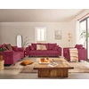 Image de Rune - Fauteuil En Velours Texturé - Prune