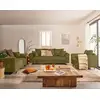 Image de Rune - Fauteuil En Velours Texturé - Vert Olive