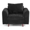 Image de Rune - fauteuil en velours texturé - lisa design - vert olive RUNE