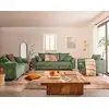 Image de Rune - Fauteuil En Velours Texturé - Vert Sauge