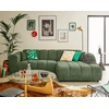 Image de Curtis - Canapé D'angle Droit 4 Places En Tissu Texturé - Vert