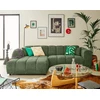 Image de Curtis - Canapé D'angle Gauche 4 Places En Tissu Texturé - Vert