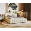 Image de Darling - Lit Coffre - 180x200 Cm - Sommier Inclus - En Velours - Beige
