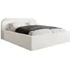 Image de Orane - lit coffre - 180x200 cm - en tissu bouclette - best mobilier - blanc ORANE