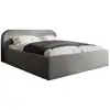 Image de Orane - lit coffre - 180x200 cm - en tissu bouclette - best mobilier - gris ORANE