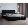 Image de Mariposa - Lit Coffre - 140x200 Cm - Sommier Inclus - En Velours - Noir