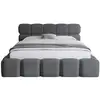 Image de Mariposa - lit coffre - 140x200 cm - sommier inclus - en velours - best mobilier - gris anthracite MARIPOSA