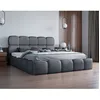 Image de Mariposa - lit coffre - 160x200 cm - sommier inclus - en velours - Gris Anthracite