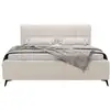 Image de Paulito - lit coffre - 160x200 cm - sommier inclus - en tissu bouclette - best mobilier - beige PAULITO