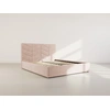 Image de Peonis - Lit Coffre - 160x200 Cm - En Velours - Sommier Inclus - Taupe