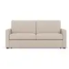 Image de Julia - canapé 3 places convertible express couchage quotidien 140 cm matelas 14 cm en tissu - best mobilier - beige JULIA