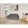 Image de Julia - canapé 3 places convertible express couchage quotidien 140 cm matelas 14 cm en tissu - Gris