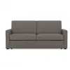Image de Julia - canapé 3 places convertible express couchage quotidien 140 cm matelas 14 cm en tissu - best mobilier - gris JULIA