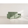 Image de Julia - Canapé 3 Places Convertible Express Couchage Quotidien 140 Cm Matelas 14 Cm En Tissu - Vert