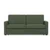 Image de Julia - canapé 3 places convertible express couchage quotidien 140 cm matelas 14 cm en tissu - best mobilier - vert JULIA