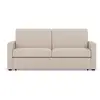 Image de Julia - canapé 3 places convertible express couchage quotidien 140 cm matelas 18 cm en tissu - best mobilier - beige JULIA