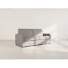 Image de Julia - canapé 3 places convertible express couchage quotidien 140 cm matelas 18 cm en tissu - Gris