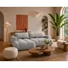 Image de Yulin - Canapé D'angle Gauche 4 Places Convertible Avec Coffre En Tissu Bouclette - Gris Clair