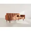 Image de Adam - Canapé Convertible Clic-clac 2 Places En Tissu Texturé - Terracotta