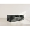 Image de Nebula - Canapé 3 Places Convertible En Velours Texturé - Gris