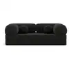 Image de Nebula - canapé 3 places convertible en velours texturé - lisa design - gris NEBULA