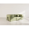 Image de Nebula - Canapé 3 Places Convertible En Velours Texturé - Vert Sauge