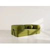 Image de Nebula - Canapé 3 Places Convertible En Velours Texturé - Vert Kaki