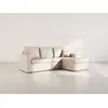 Image de Cyrus - Canapé D'angle Réversible 4 Places - Convertible Avec Coffre - En Simili - Beige