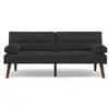 Image de Philae - canapé convertible clic-clac 2 places - en simili - best mobilier - noir PHILAE