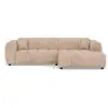 Image de Curtis - canapé d'angle droit 4 places en simili - lisa design - beige CURTIS