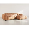 Image de Curtis - Canapé D'angle Droit 4 Places En Simili - Cognac