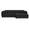 Image de Curtis - canapé d'angle droit 4 places en simili - lisa design - noir CURTIS