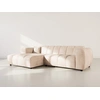 Image de Curtis - Canapé D'angle Gauche 4 Places En Simili - Beige